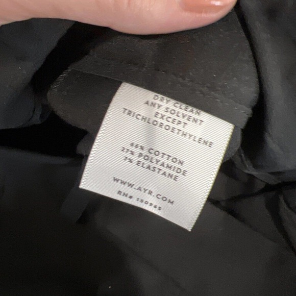 AYR Pants Women 6 The Arrow Ankle Leg Skinny Black Pointe High Rise Capsule Work - Picture 11 of 13